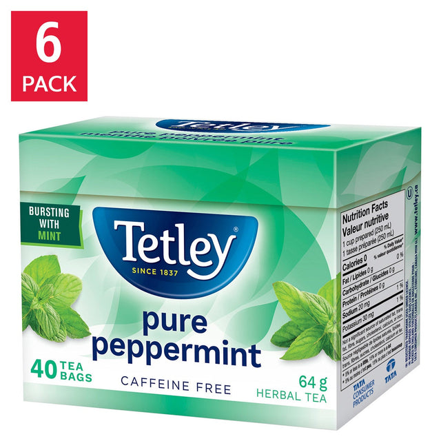 Tetley Peppermint Tea, 6 × 40, 240-count B3