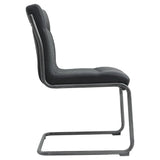 Nella Top Grain Leather Chair, 2-pack