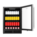 Hisense 5.4 cu.ft. Stainless Steel Hybrid Beverage / Wine Center with Reversible Door