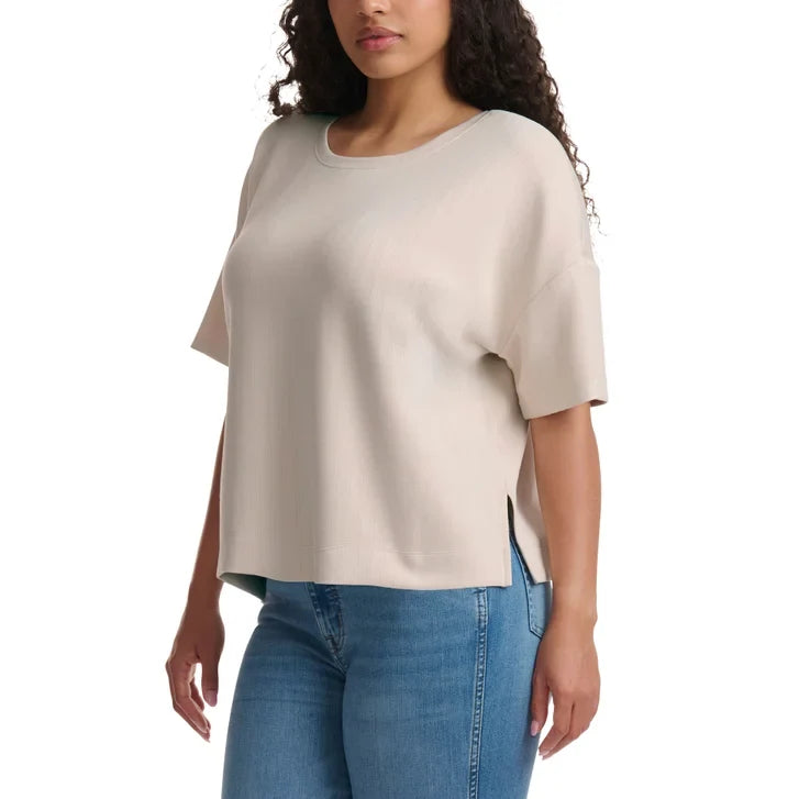 Splendid Women's Ribbed Short Sleeve Top