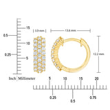 Round Brilliant Diamond Hoop Earrings (0.50 ctw)