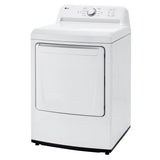 LG 7.3 cu ft. White Electric Ultra Large Capacity Dryer with Sensor Dry Technology