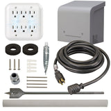 Reliance Controls Portable Generator Through-the-wall Kit with 20 ft. Generator Power Cord