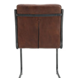 Nella Top Grain Leather Chair, 2-pack