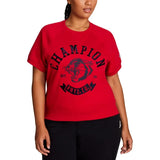 Champion Women's Short Sleeve Logo Fleece Sweater