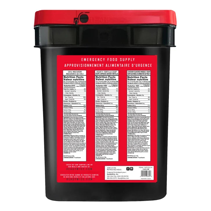 Readywise 56 Serving Entrée & Breakfast Buckets