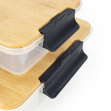 Sabatier Snacklebox Set with Bamboo Lid, 2-pieces