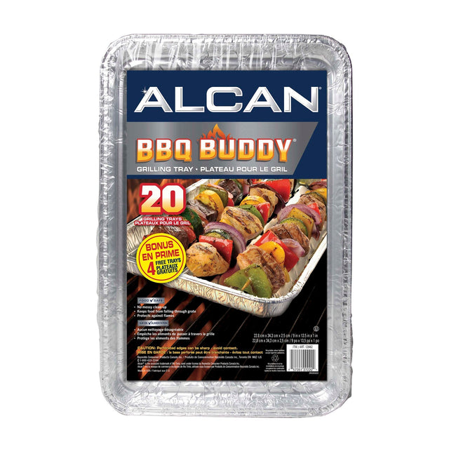 Alcan BBQ Buddy Grilling Trays, Pack of 24 L7
