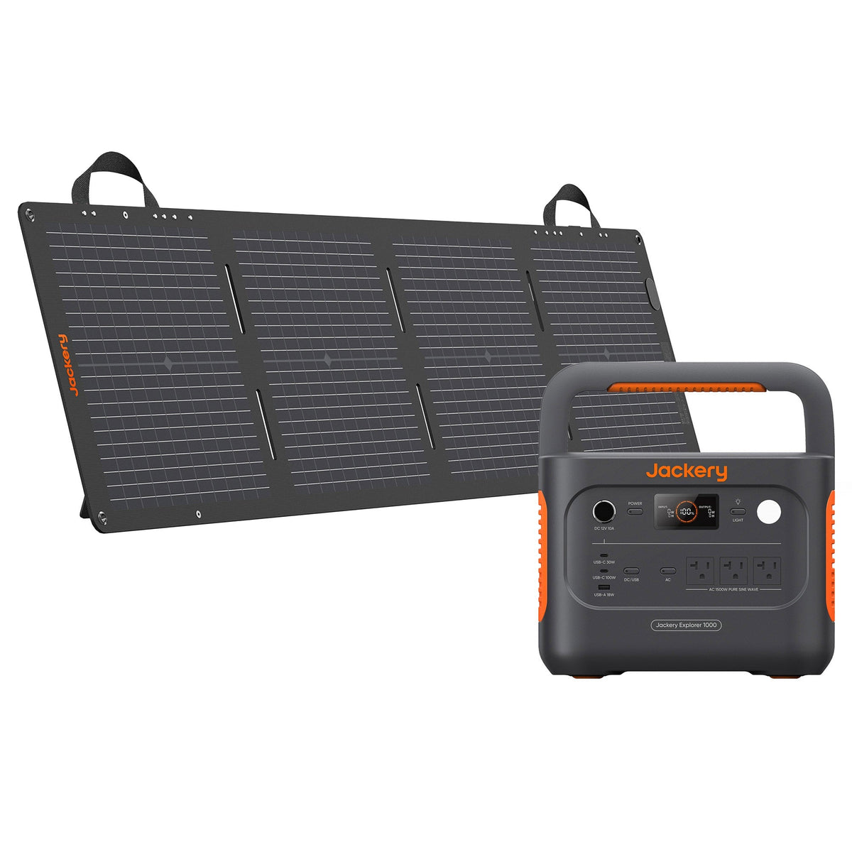 Jackery Explorer 1000 Power Station + SolarSaga 100W mini