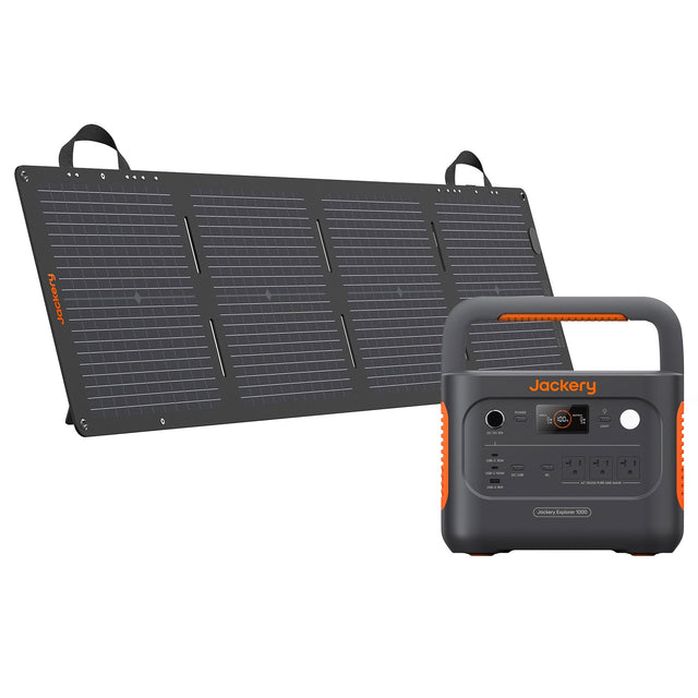 Jackery Explorer 1000 Power Station + SolarSaga 100W mini U0