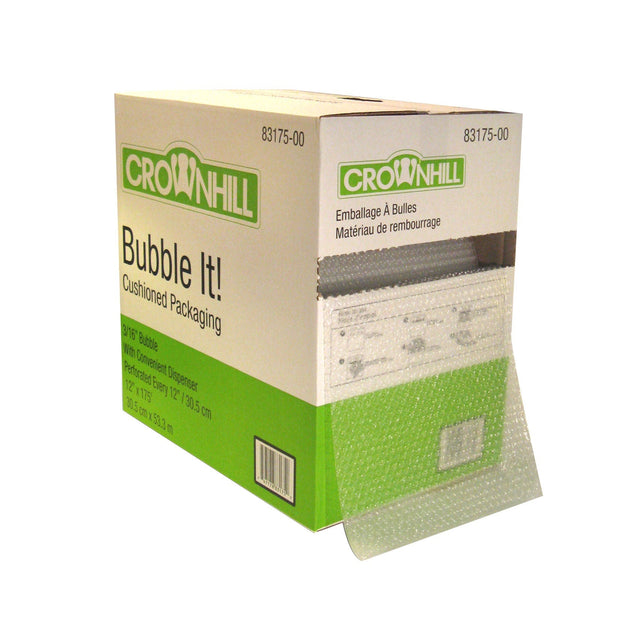 Crownhill Packaging 12 in. x 175 ft. Bubble Cushioning in Dispenser Box J4