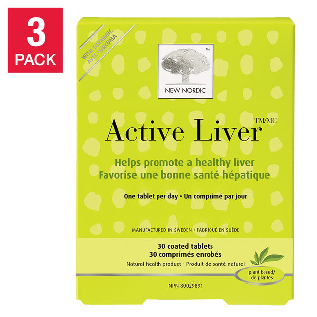 New Nordic Active Liver 3 x 30 Tablets Z7