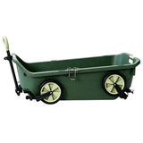 Seina Heavy Duty Plastic Utility Wagon with Fold-Up Wheels