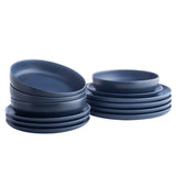 Stone Lain Macchio Stoneware Dinnerware Set, 12-pieces