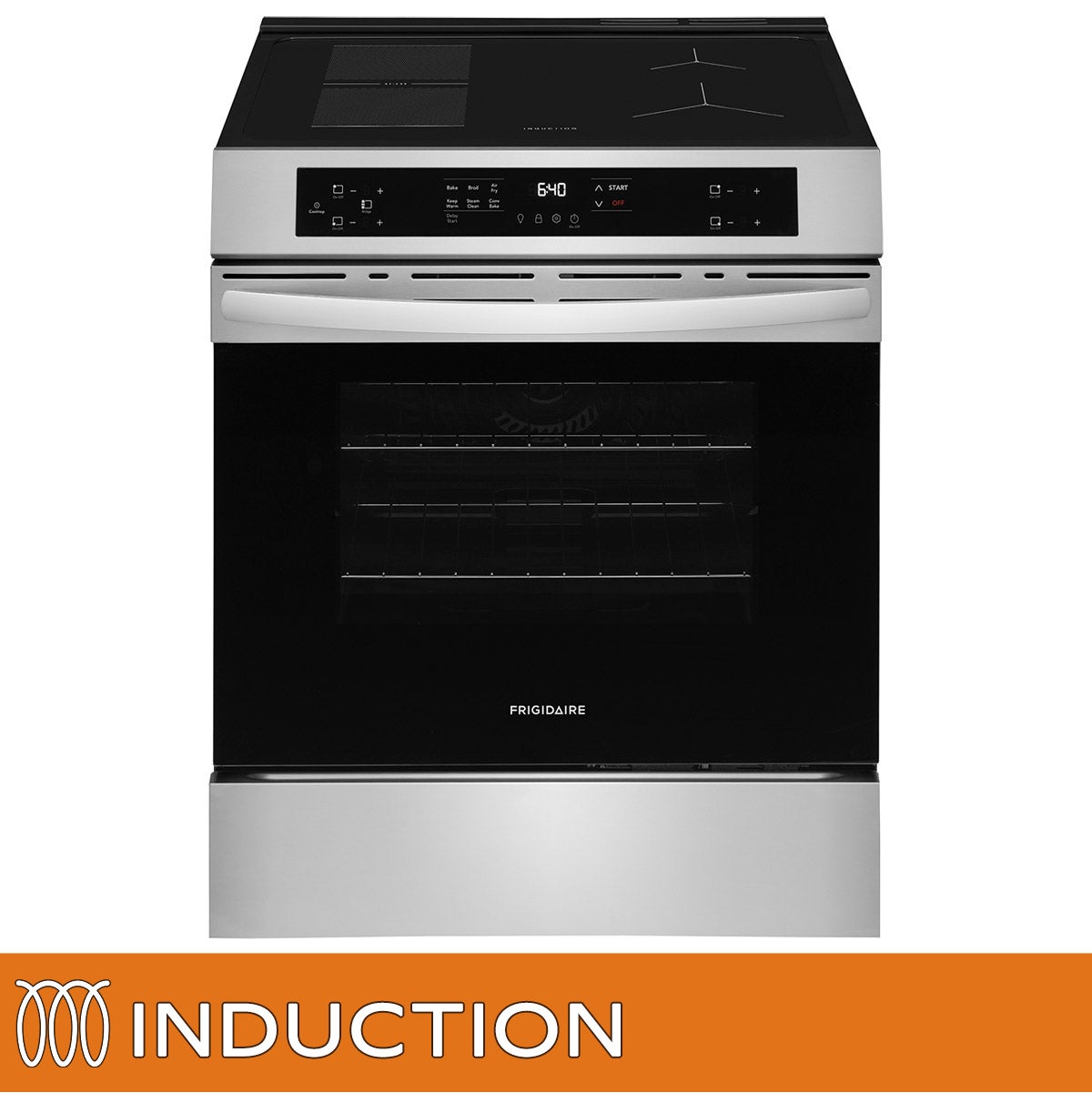 Frigidaire 30 in. 5.3 cu ft. Stainless Steel Freestanding Induction Front Control Range with Air Fry