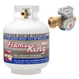 Flame King 20 lb Steel Propane Cylinder/Tank with Gauge (Empty)