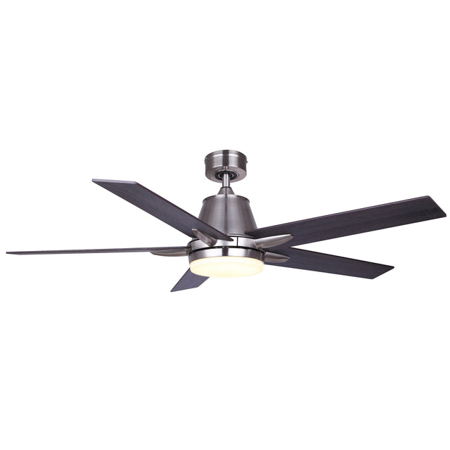 DAVIS 52 in. LED brushed nickel ceiling fan R8