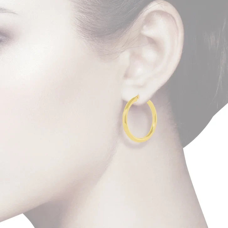 High Polish Hoop Earrings