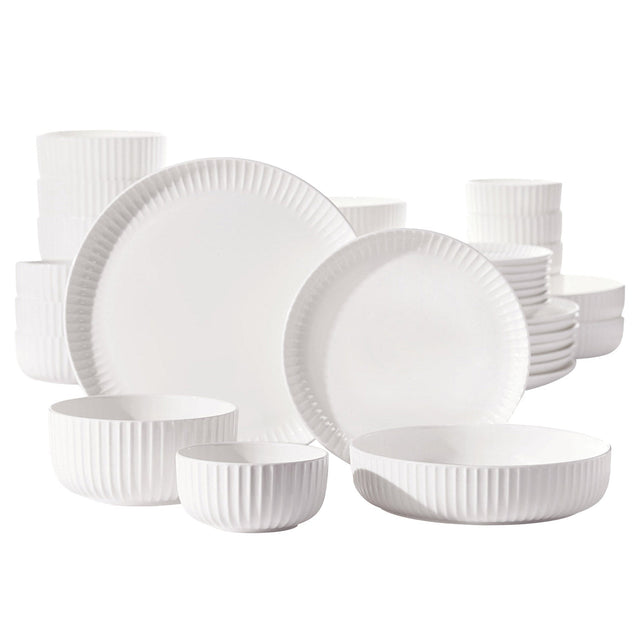 Maison Neuve Ridge Bone China Dinnerware Set, 40-pieces K1