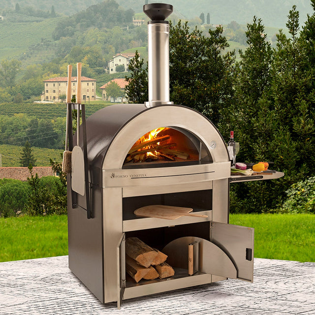 Forno Venetzia Torino 510C Outdoor Wood Burning Pizza Oven J3