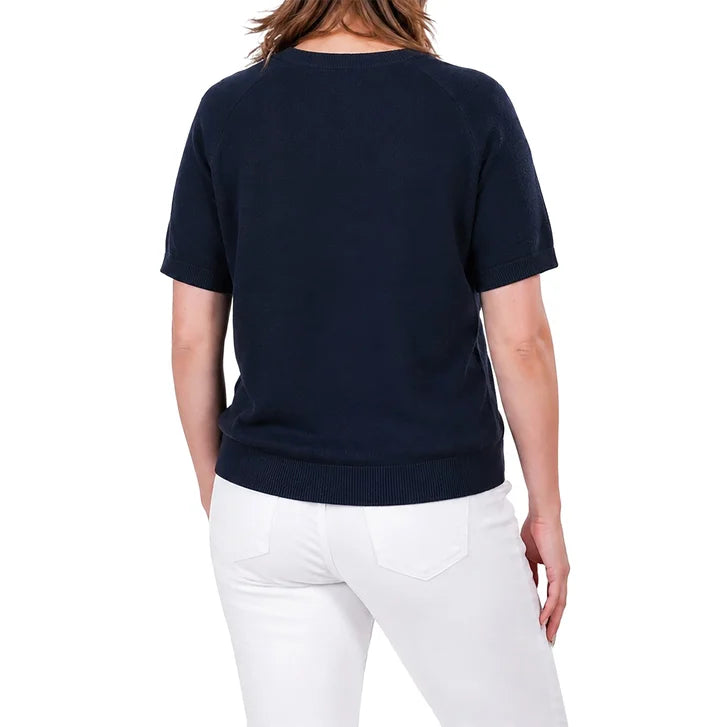 United Colors of Benetton Women’s Short Sleeve Crew Neck Sweater