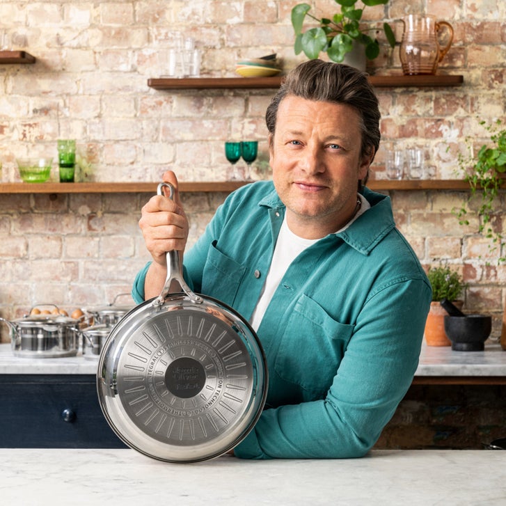 Jamie Oliver by Tefal Stainless Steel Cookware Set, 10-pieces