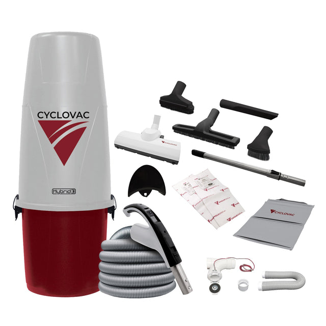 Cyclovac Nitro Max – ABS Central Vacuum with Turbo Air Powerhead – 700 Airwatts E8