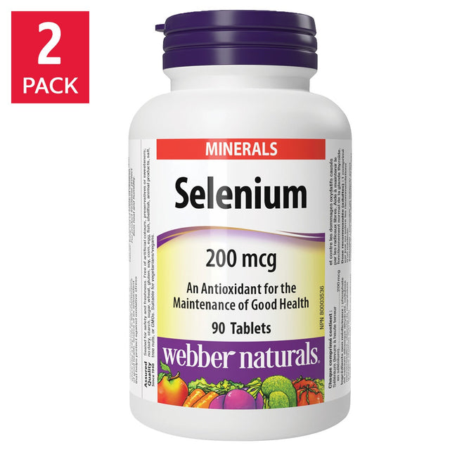 webber naturals Selenium, 2 x 90 Tablets Z8