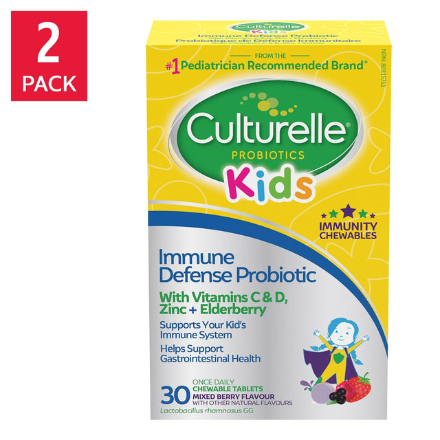 Culturelle Kids Immune Defense chewables, 2 x 30 tablets D4