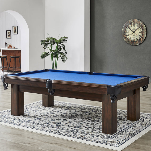 Beringer Trident 8-ft. Exotic Solid Wood Slate Billiard Table R1