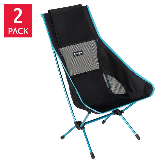 Helinox Chair Two, Original Lightweight, Compact, Collapsible Camping Chair, 2-pack G4