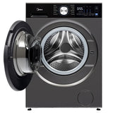 Midea 3.1 cu ft. Graphite Steel Front Load Washer with Quick Wash Option