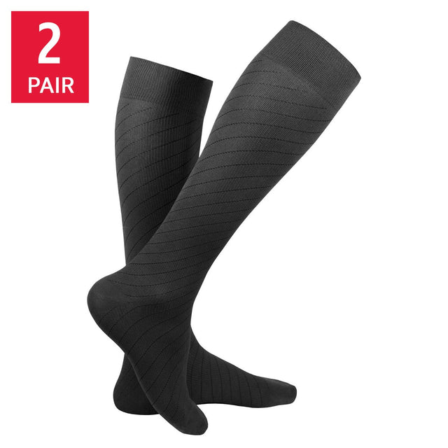 TruForm Travel Series Compression Socks (15-20 mmHg), 2-pack C9