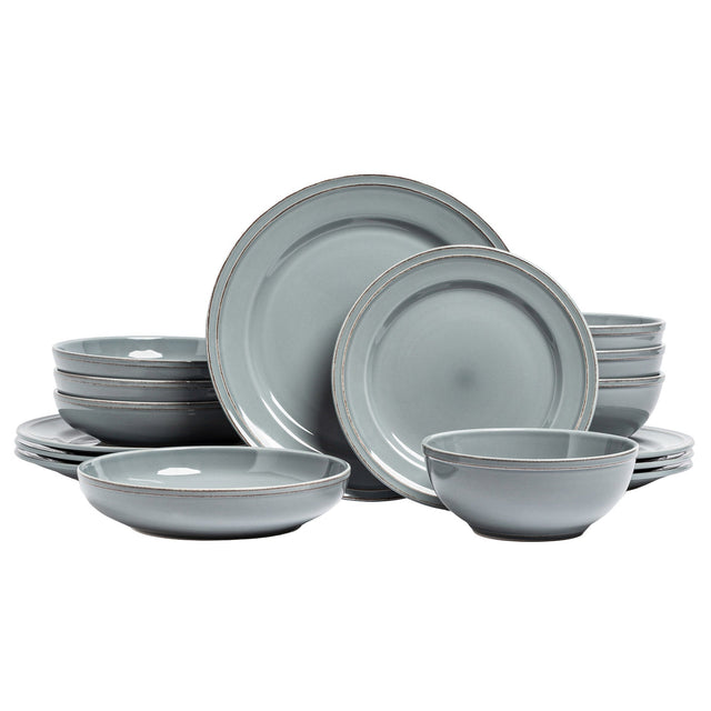 over&back Stoneware Dinnerware Set, 16-pieces Z3