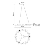 Light & Modern Genvieve 32 in. Chandelier
