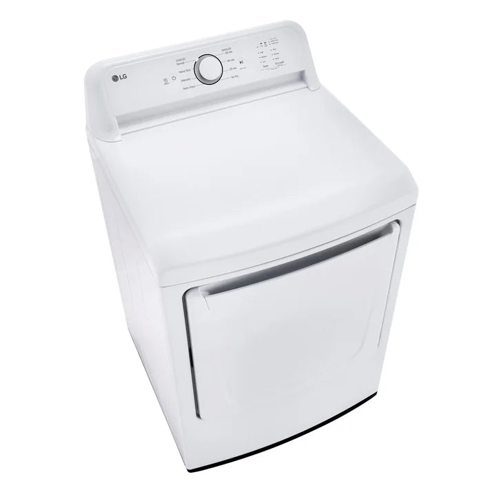LG 7.3 cu ft. White Electric Ultra Large Capacity Dryer with Sensor Dry Technology