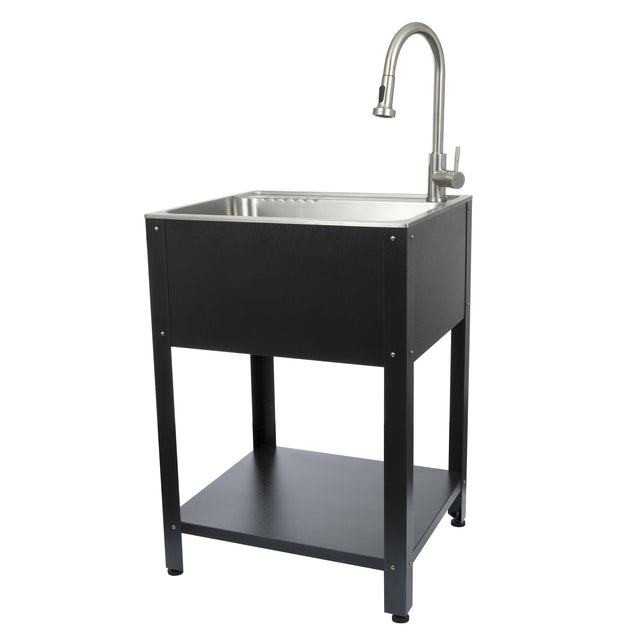 Transform 24.2 in. Freestanding Utility Sink With Faucet Q4