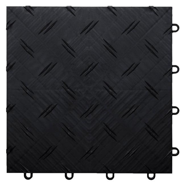 MotoFloor Garage Floor Modular Tiles - Black Z1