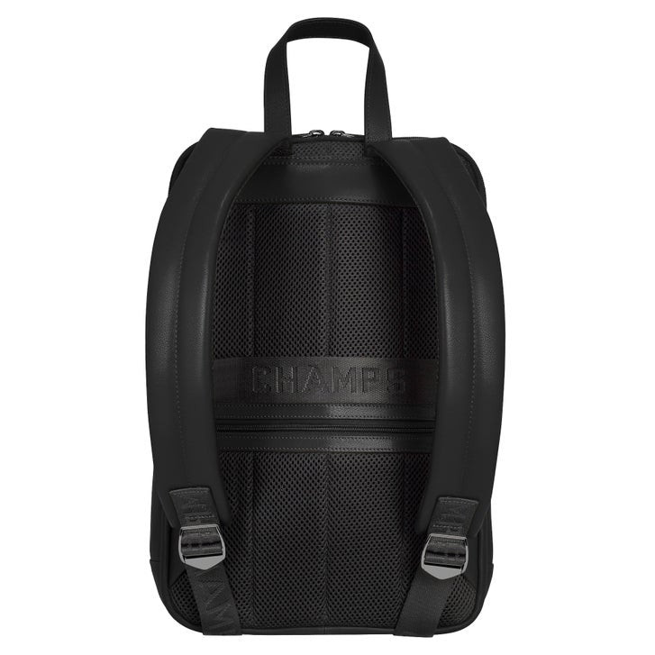 Champs Onyx Collection Classic Leather Backpack, 15 L