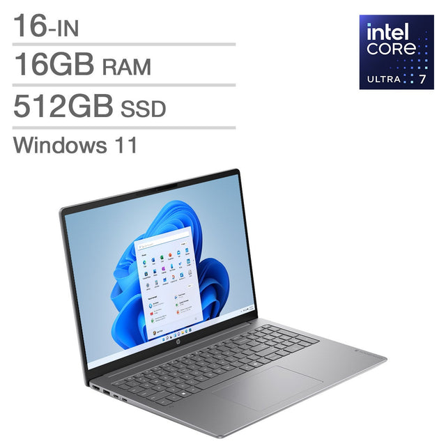 HP OmniBook 5 Next Gen AI OLED Copilot+ PC 16-in Laptop, Intel Core Ultra 7 355 - 16GB RAM, 512GB SSD S2