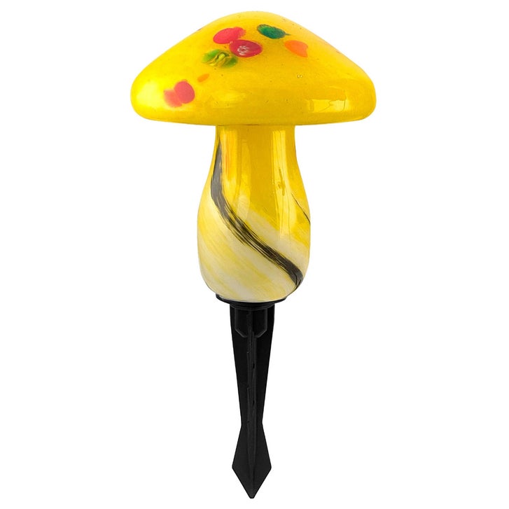 Infinity X1 Glass Solar Mushroom Landscape Lights, 2-pack