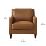 Prospera Home West Park Top-grain Leather Chair