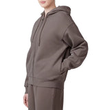 Tuff Athletics Women’s Oversized Fleece Hooded Full Zip