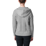 United Colors of Benetton Women’s Full Zip Cable Hoodie