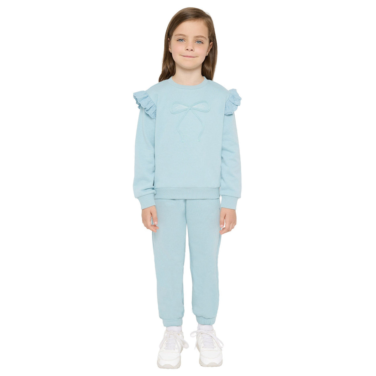 Pekkle Boys' and Girls' Cozy Fuzzy Fleece 2-piece Sweatshirt and Pants Set