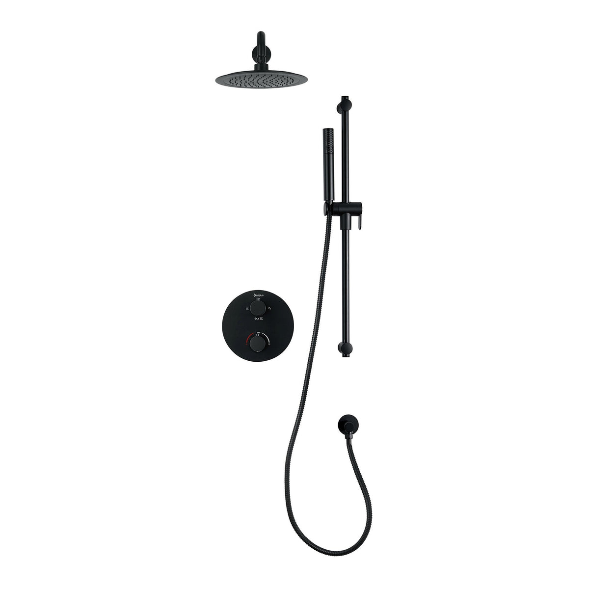 Akuaplus Elite Mya Thermostatic Handheld Shower and Shower Head