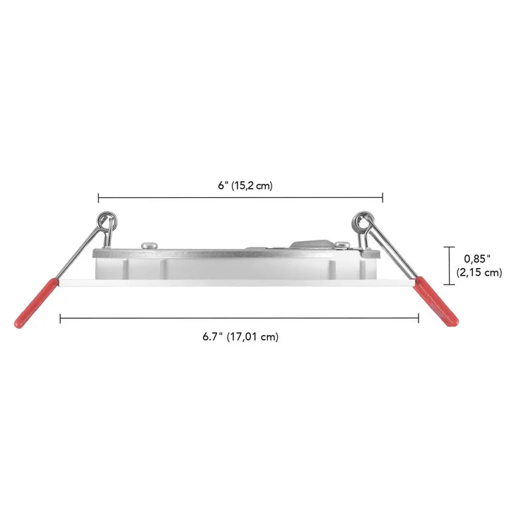 Globe Electric 3 CCT Integrated Slim Recessed Light Kit, 12-pack