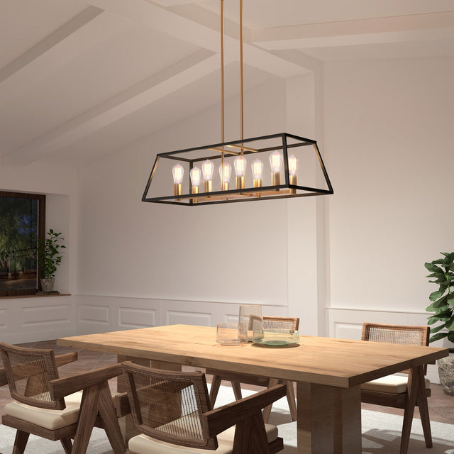 Artika Carter Long 8-Light Chandelier E3