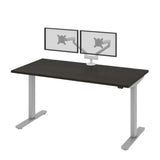 Bestar Upstand 76.2 cm x 152.4 cm (30 in. x 60 in.) Height Adjustable Desk with Dual Monitor Arm