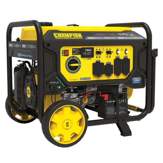Champion 8,000W Running / 10,000W Peak Dual Fuel Generator with CO Shield N0